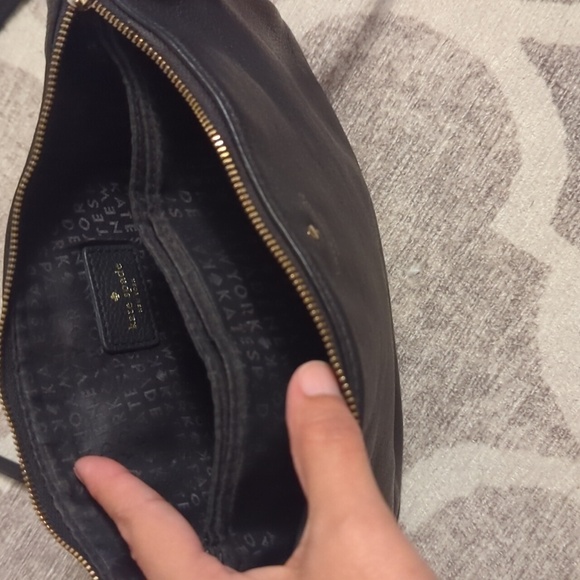 Kate Spade Pebbled Leather Crossbody Black - Picture 7 of 7